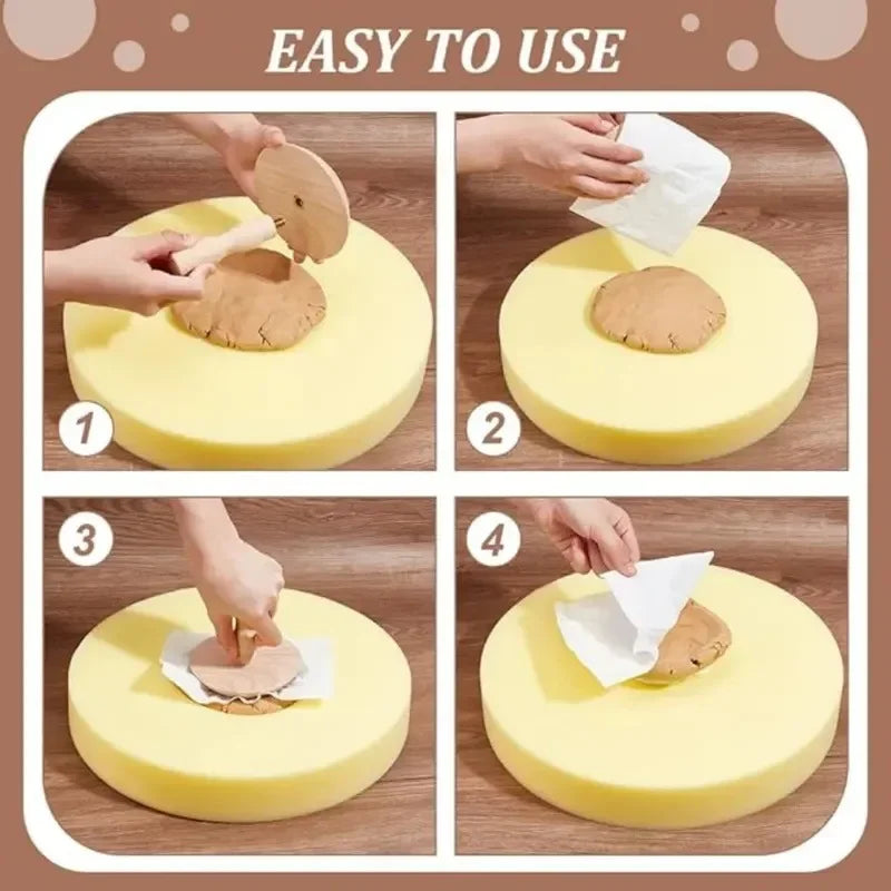 Round Sponge Pad for Pottery & Ceramic Clay Crafting Studio