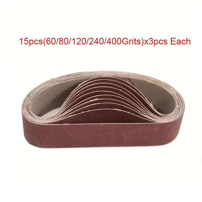 30 X Abrasive Belt 60 80 120 240 400 Grain Sanding Filing Grinding
