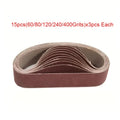 30 X Abrasive Belt 60 80 120 240 400 Grain Sanding Filing Grinding