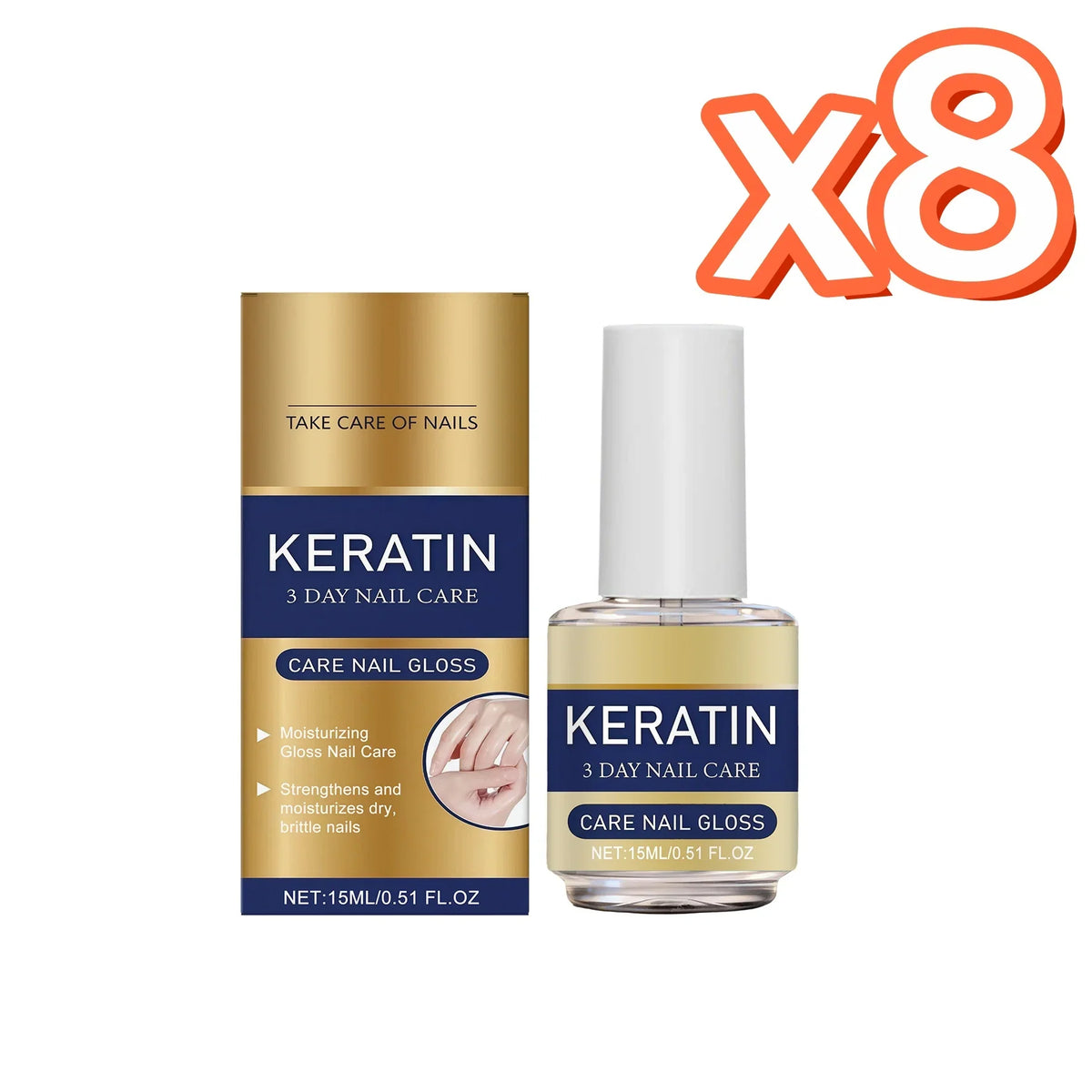 Keratin Nail Strengthener Oil – Repair Brittle Nails 15ml