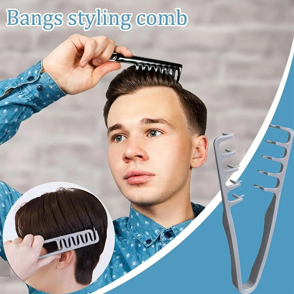Wide-Tooth Volumizing Hair Comb – Root Lifter & Bangs Styler