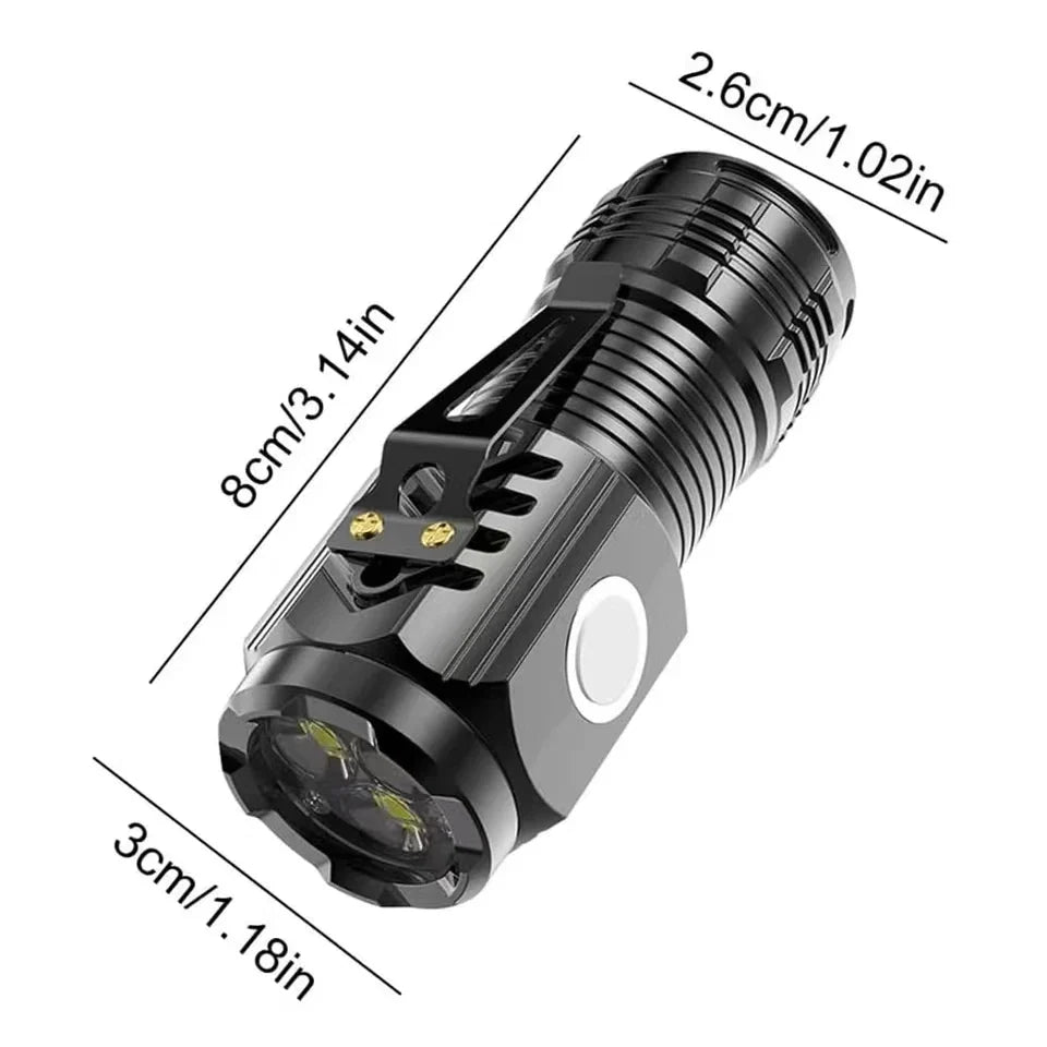 LED Strong Light Flashlight Rechargeable Multi Functional Long Range