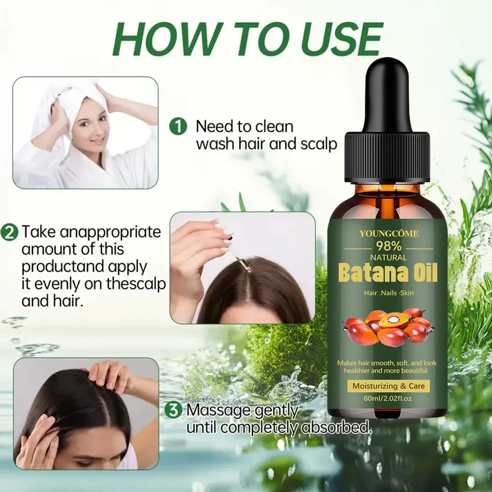 YOUNGCOME Pure Batana Oil – Hair Growth, Shine & Strength