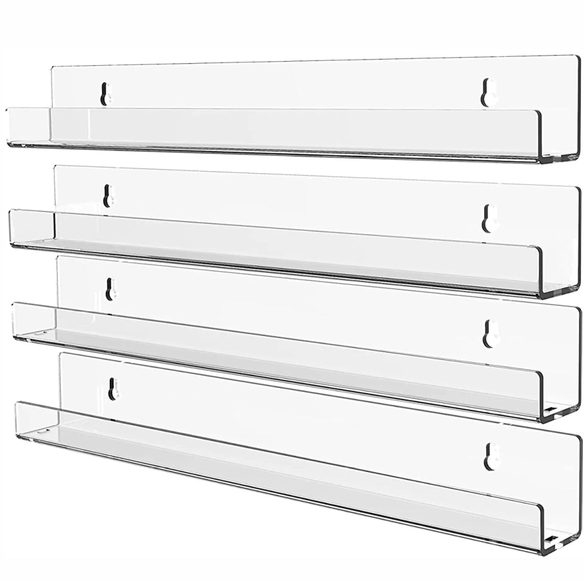 Clear Acrylic Storage Shelf Floating Display Stand Holder Household