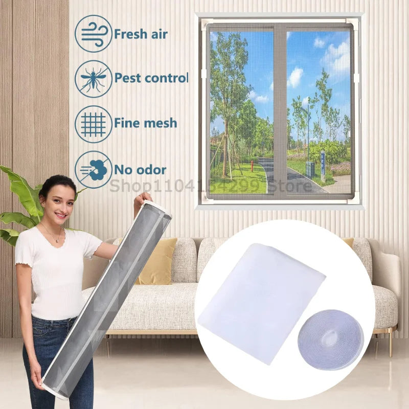 Self-Adhesive Window Mosquito Net | No-Drill Invisible Mesh Screen