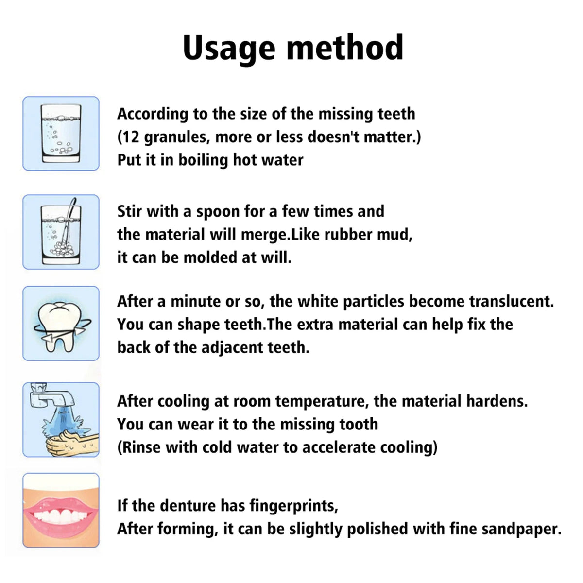 Moldable Temporary False Teeth Kit | Costume & Party Prop