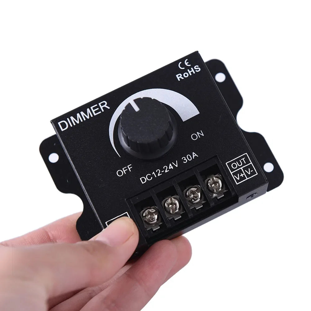 DC 12V/24V 30A LED Dimmer Controller for Single Color Strip