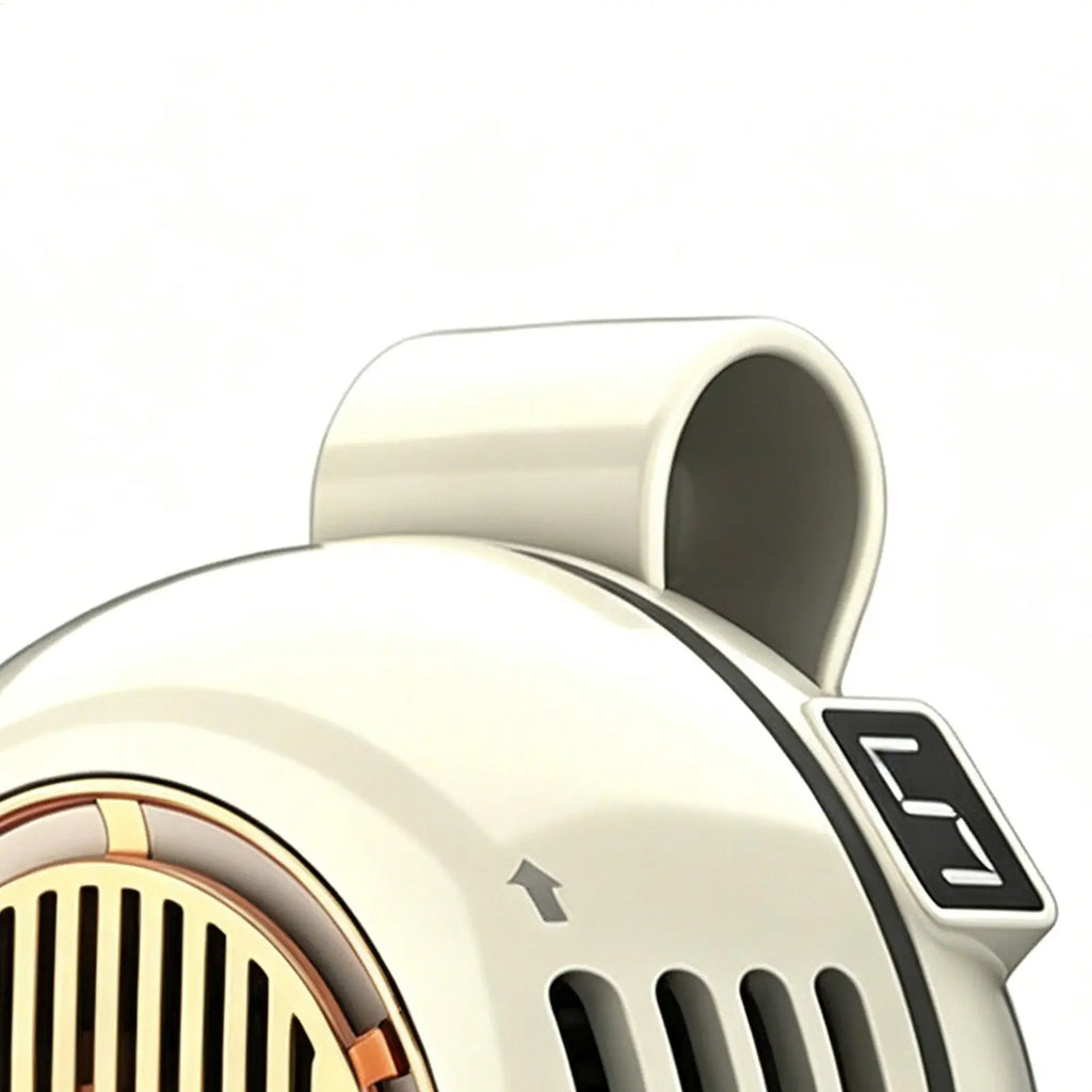 Clip-On Bladeless Fan – 360° Rechargeable Portable Mini Fan