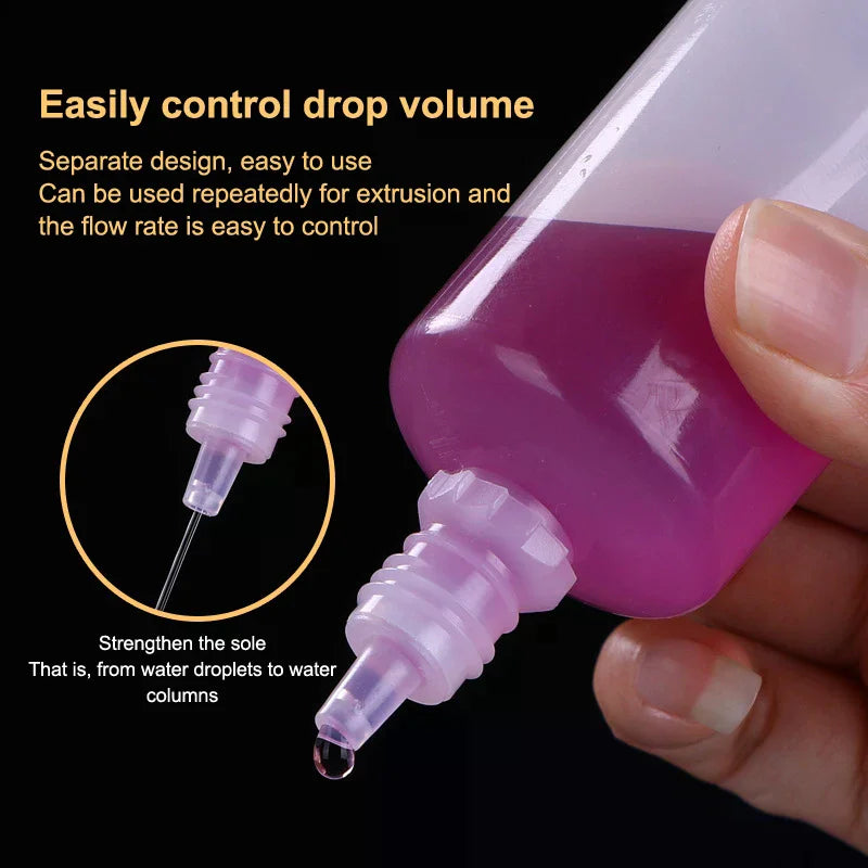 5-Pack Squeezable Dropper Bottles | Refillable Plastic 3–100ml