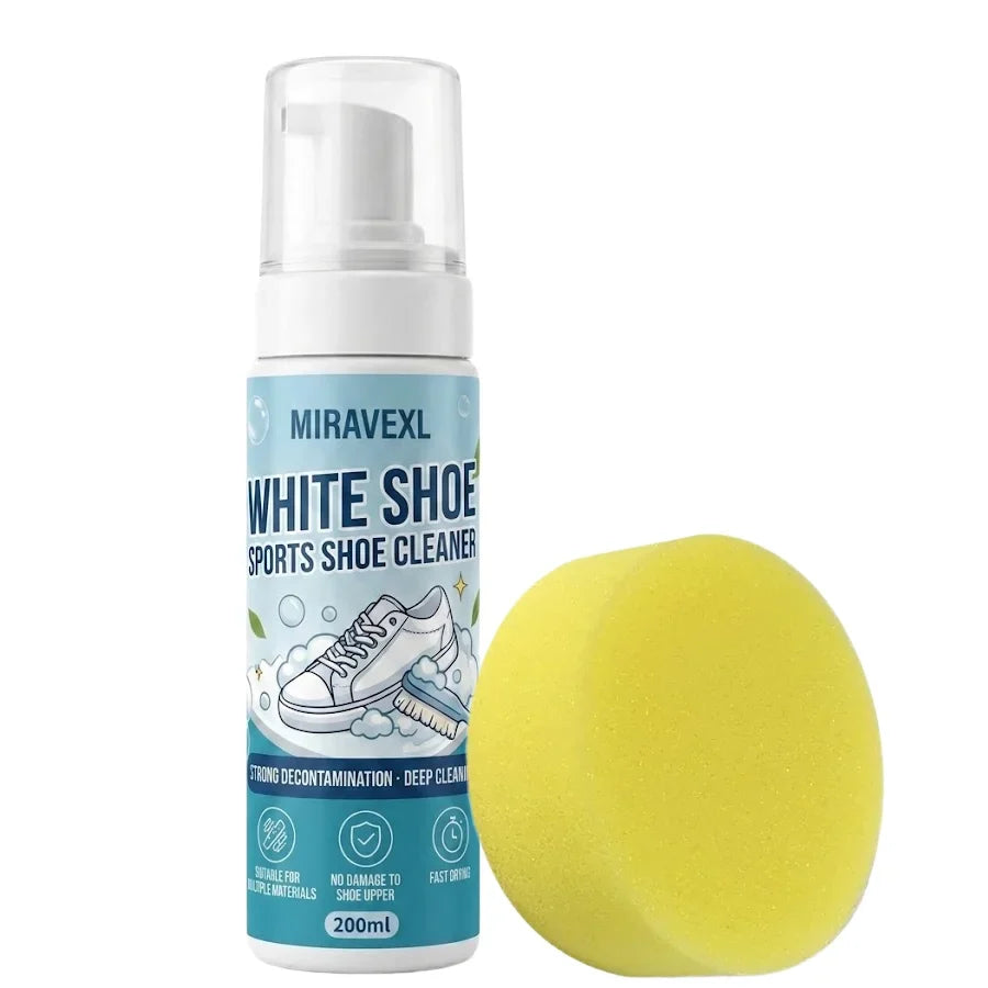 MIRAVEXL Shoe Cleaner Foam – Sneaker, Suede & Leather