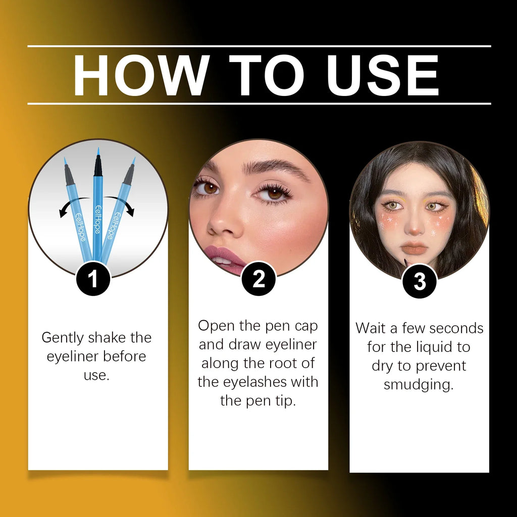8-Color Neon UV Glow Eyeliner Set – Waterproof Body & Face Art