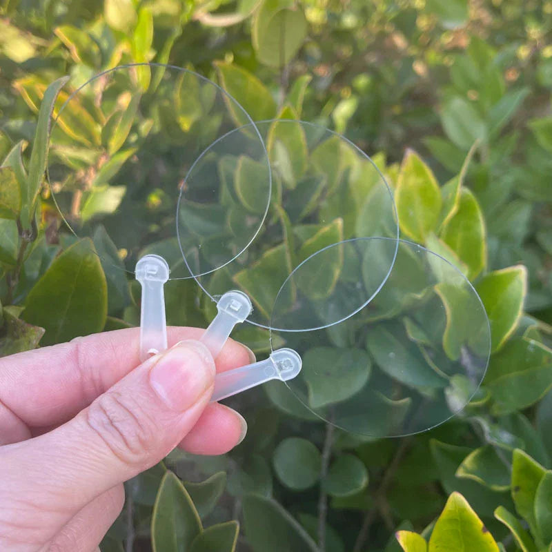 50 Mini Blank Transparent Fans – DIY Art & Party Favours