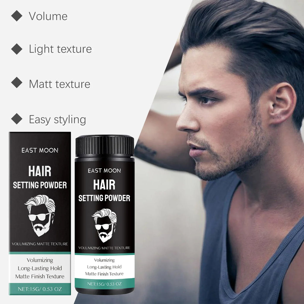 East Moon Matte Hair Styling Powder – Volume & Texture for Men