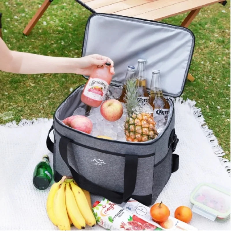 Large-capacity Square Ice Packs Minimalist Insulated Lunch Box Bag