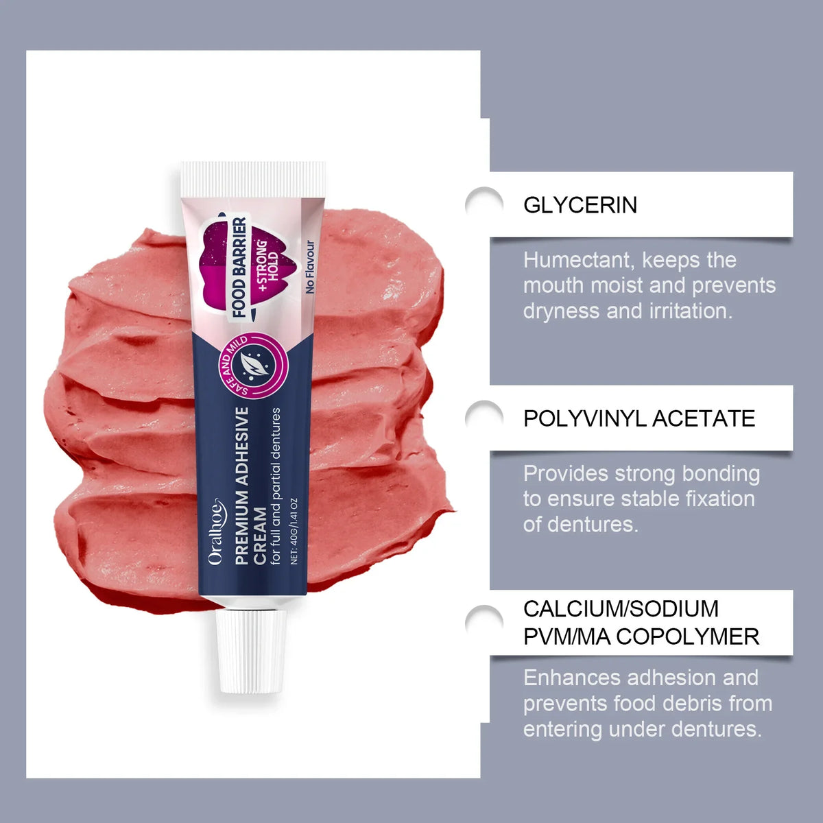 Denture Adhesive Bonding Paste – Secure Hold for False Teeth