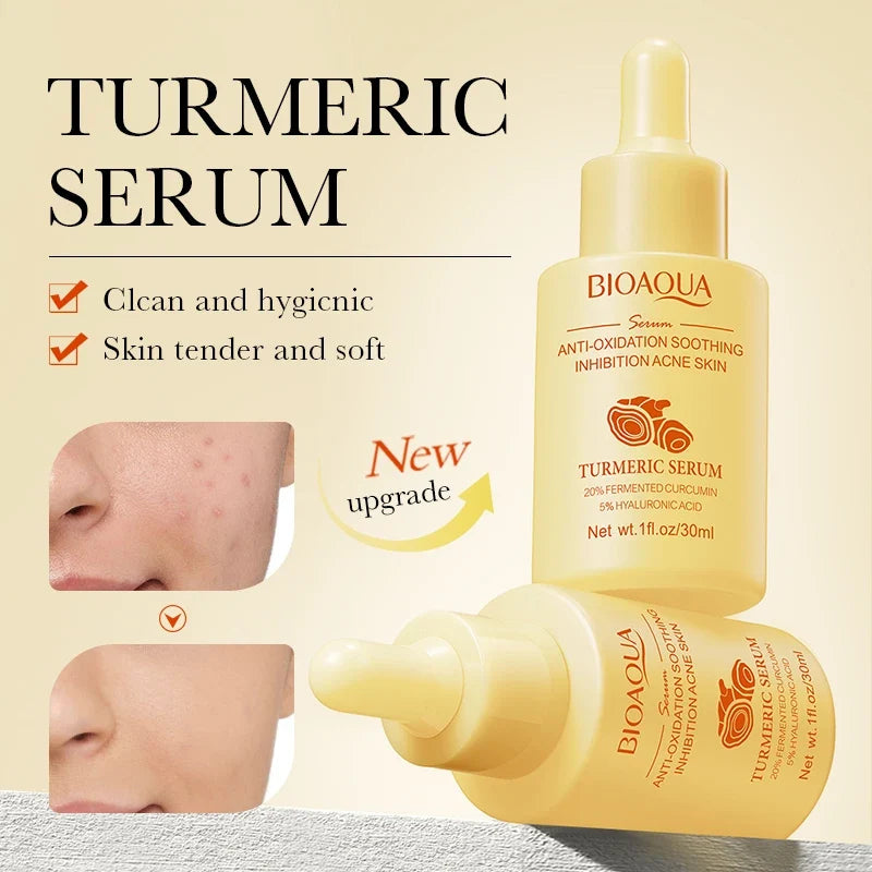 BIOAQUA Turmeric Skin Care Set – Serum, Moisturizer & Eye Cream