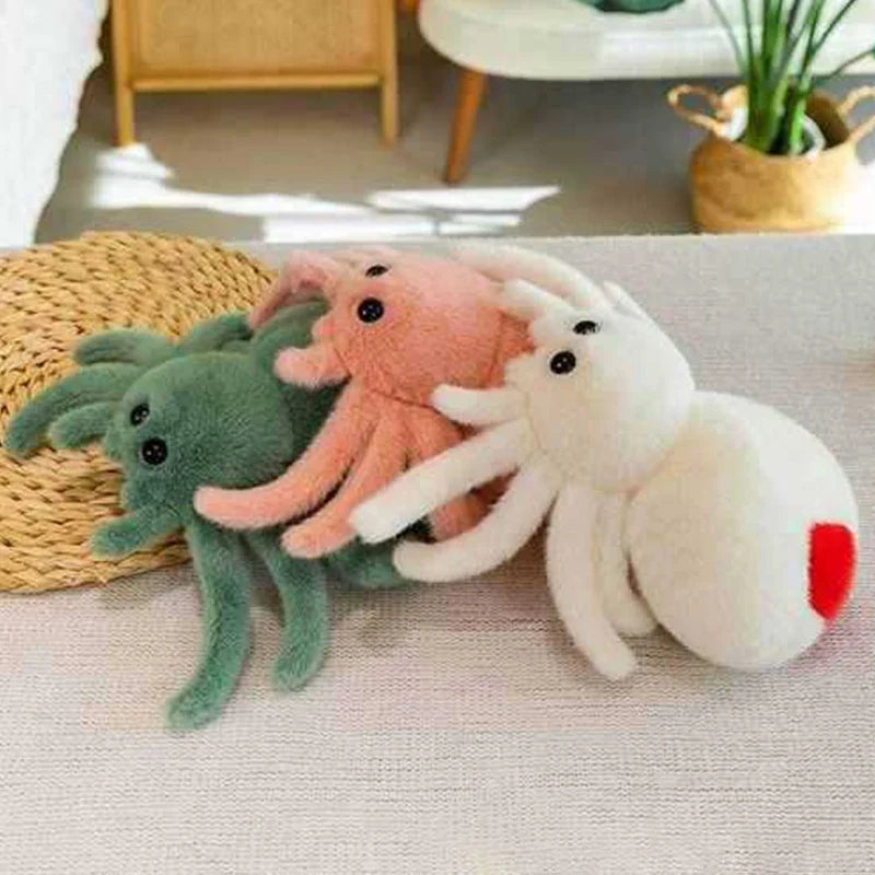 25cm Realistic Spider Plush Toy | Cute Halloween Stuffed Animal