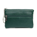 Women's PU Leather Coin Purse | Compact Zip Wallet with Loop