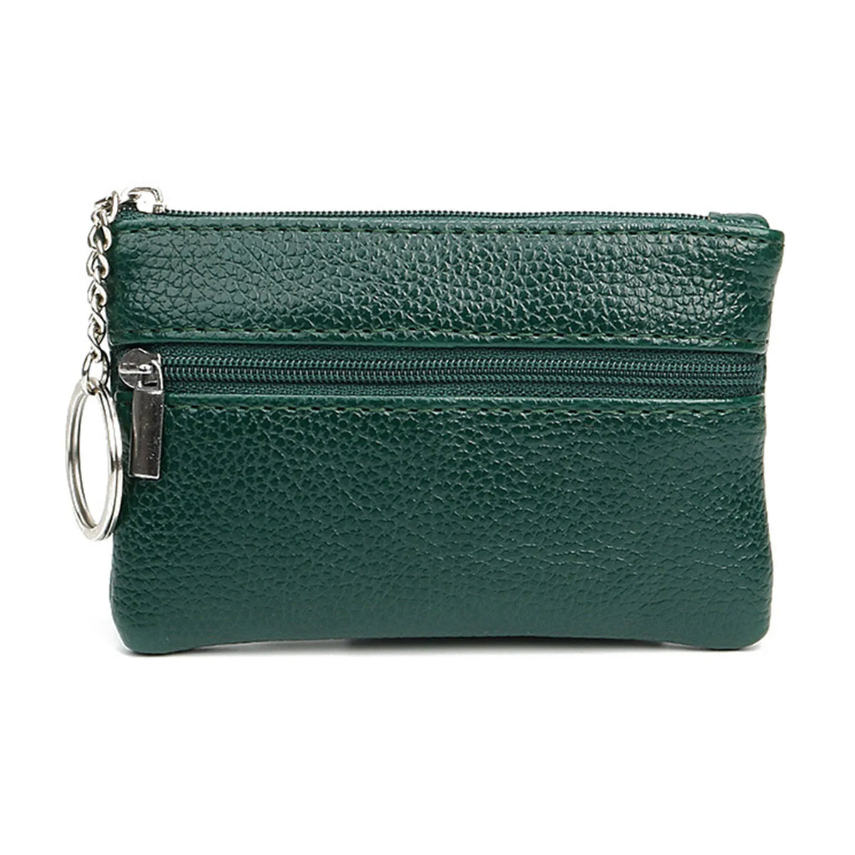 Women's PU Leather Coin Purse | Compact Zip Wallet with Loop