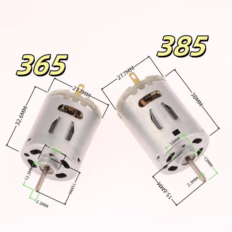 DC Motor 12V 365 385 Speed Carbon Brush Electric DIY Mini Micro Hair