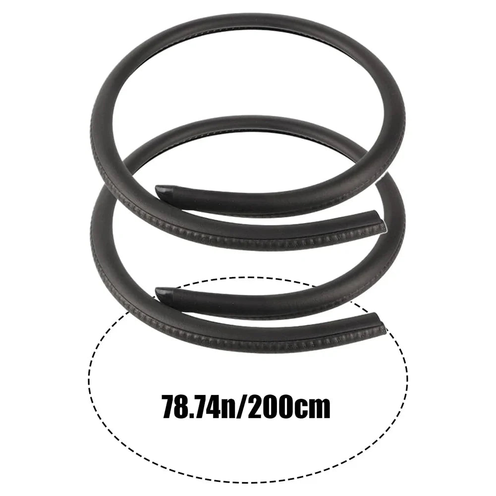 Vecligt EPDM Car Door Weatherstrip Sealing Strip | 2m Pair