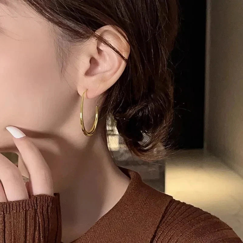 Huitan Waterdrop Hoop Earrings – 4 Colors | Women's Fashion