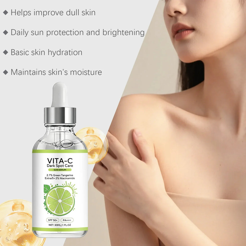 Vitamin C Sunscreen Essence – Brighten Skin & Fade Dark Spots