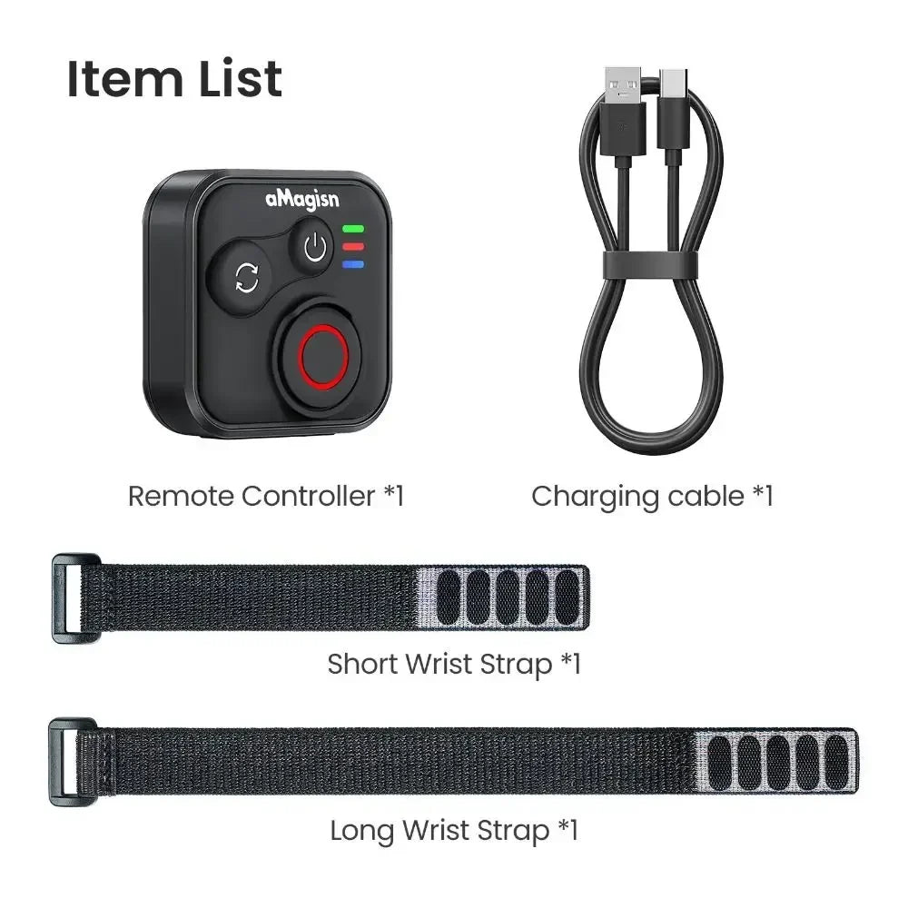 AMagisn Bluetooth Shutter Remote – Insta360, GoPro & DJI