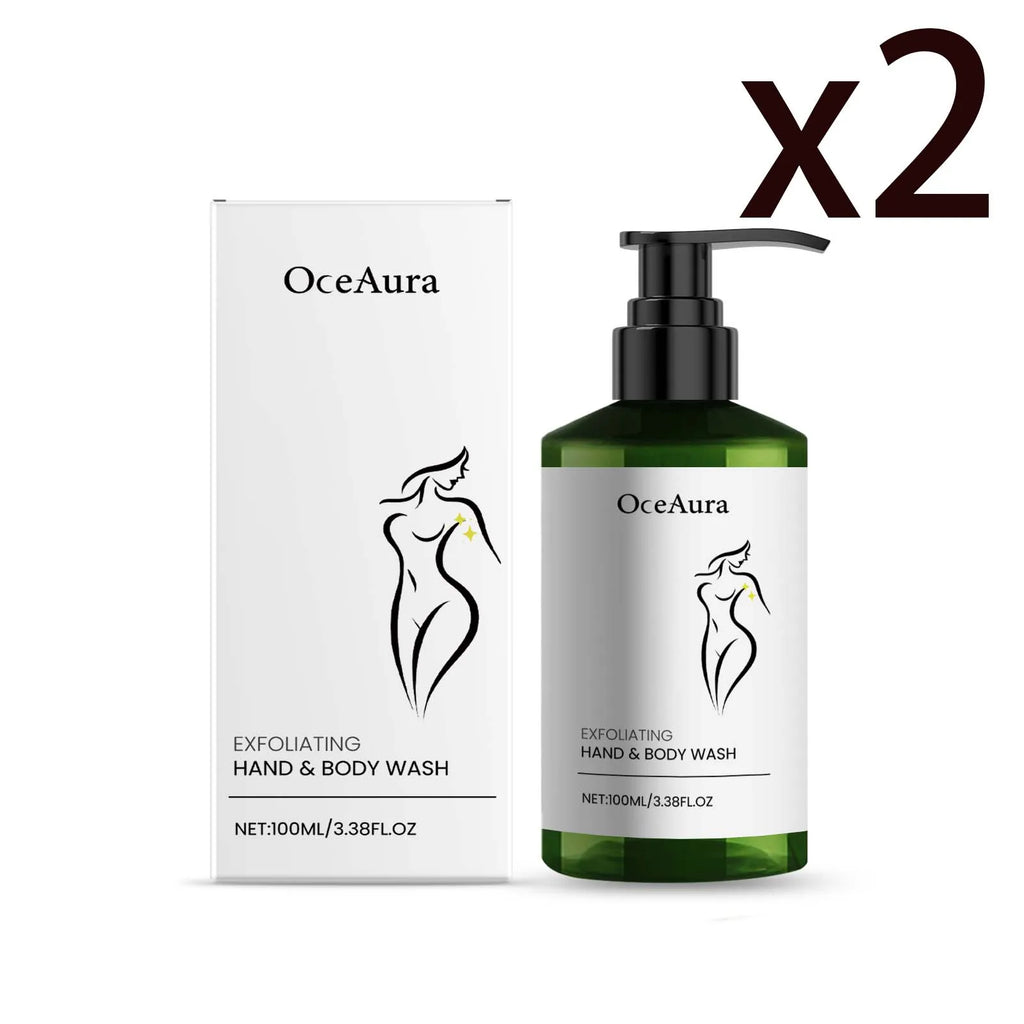OceAura Rose Shower Gel – Exfoliating & Moisturizing Body Wash