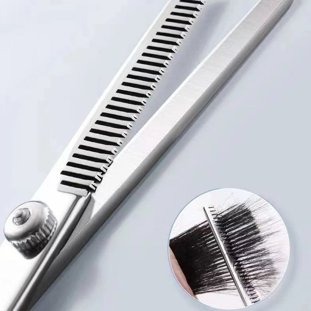 Professional Barber Scissors & Thinning Shears Kit | Stainless Steel