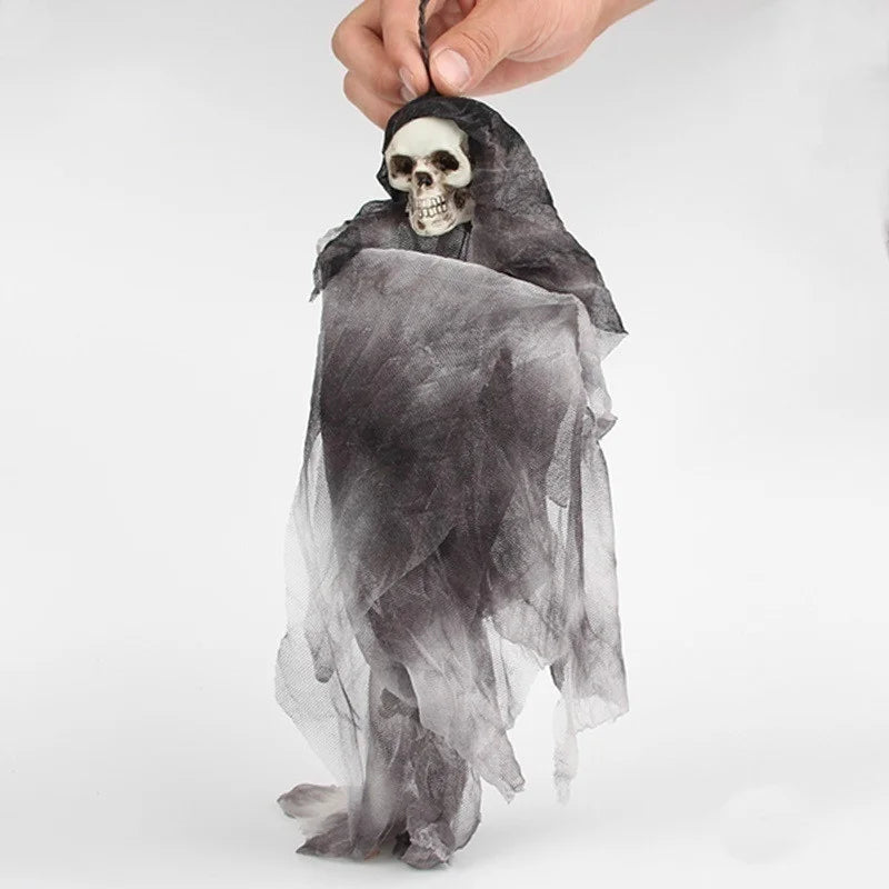 Halloween Skull Doll Ornament Spooky Fright Prank Prop Novelty
