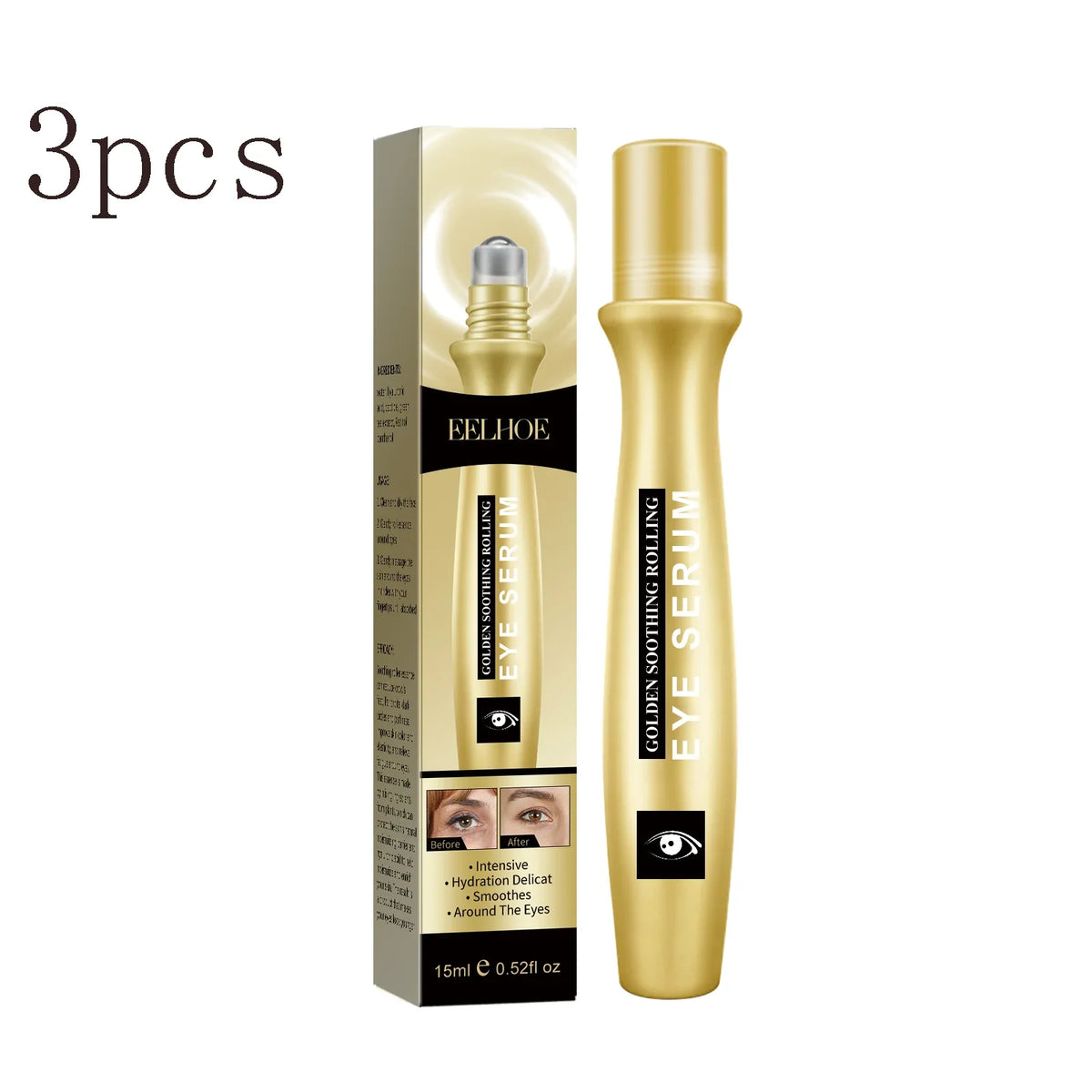 Firming Hydrating Eye Roller Serum – Brightens & Smooths