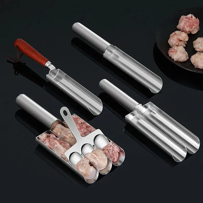 Manual Non Stick Meatball Maker Tool Easy Release Kitchen Scoop
