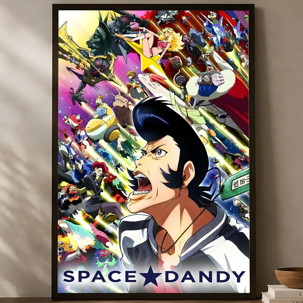 Anime Space Dandy Self-Stick Wall Poster – HD Waterproof Art