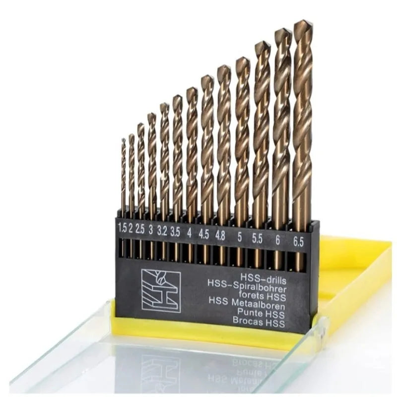 13-Pc Tungsten Carbide Masonry Drill Bit Set – Glass, Metal & Tile