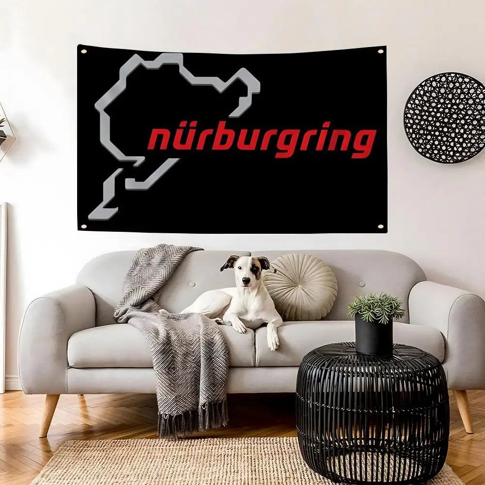 Nurburgring Racing Flag – Wall Banner for Home & Outdoor