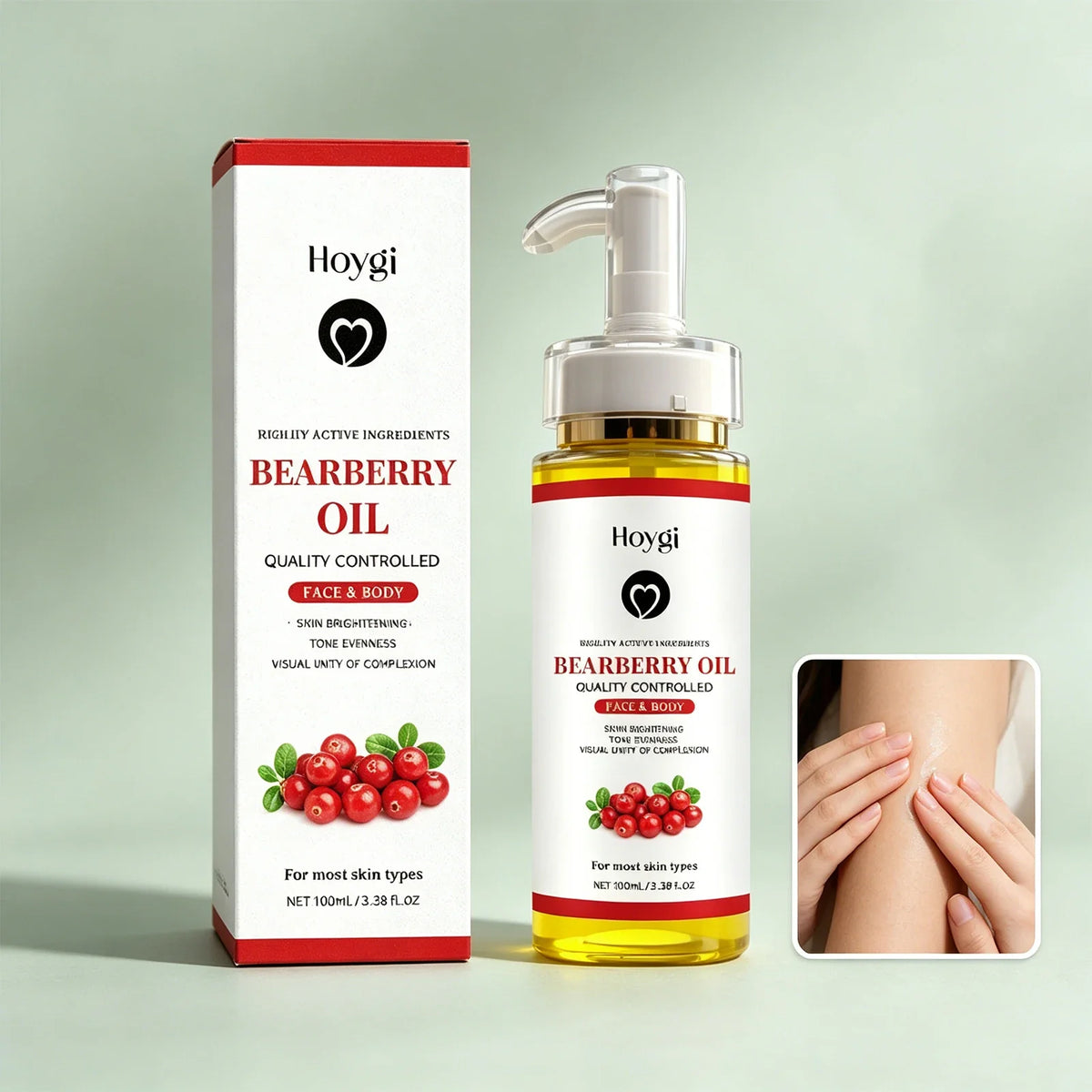 Hoygi Bearberry Body Oil – Brightening & Moisturizing 100ml