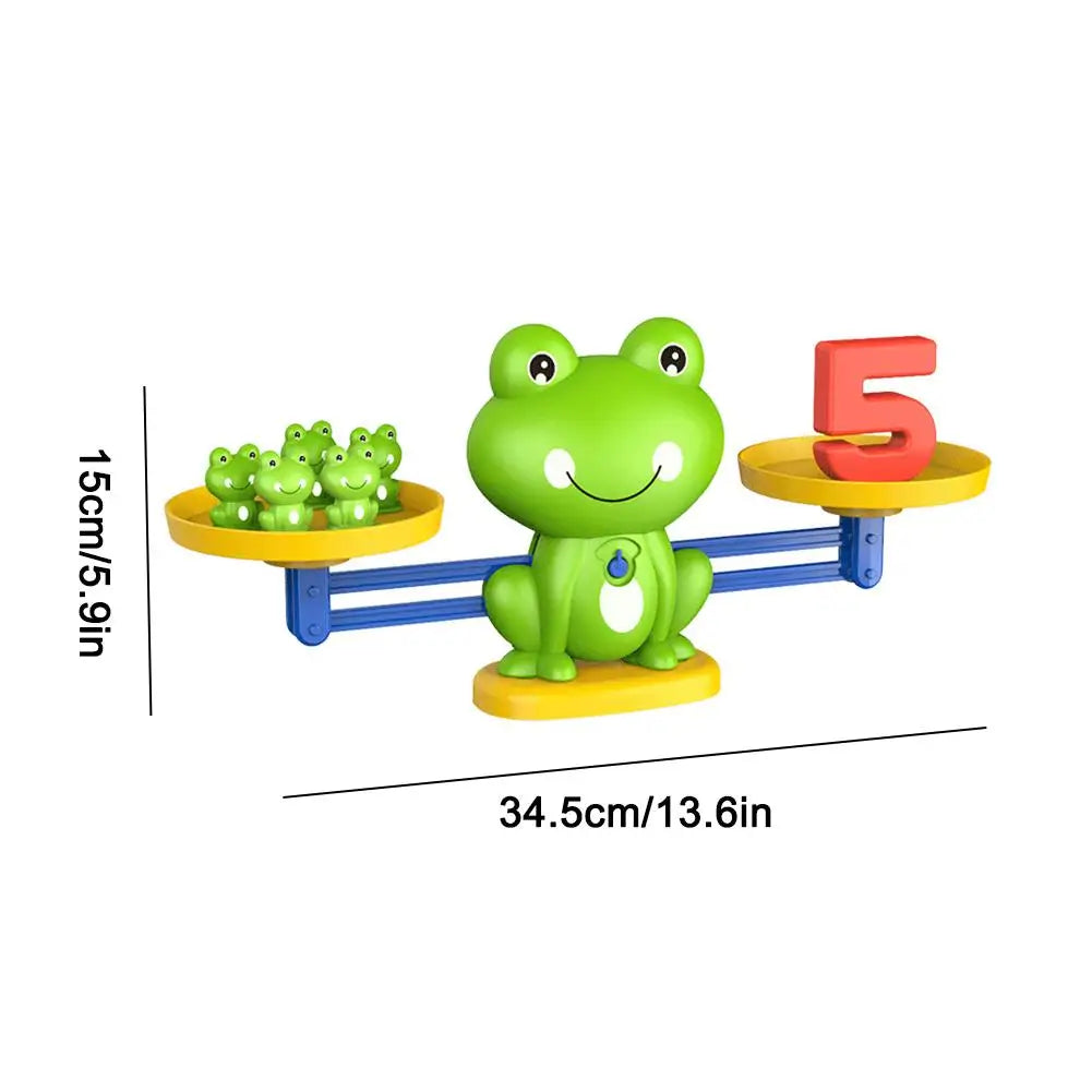 Frog Math Balance Scale | Montessori Counting Toy Ages 3–6