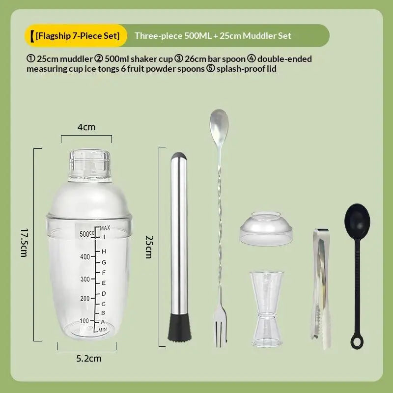 Cocktail Shaker & Jigger Set 3/5/7 Pcs – Home Bar Kit