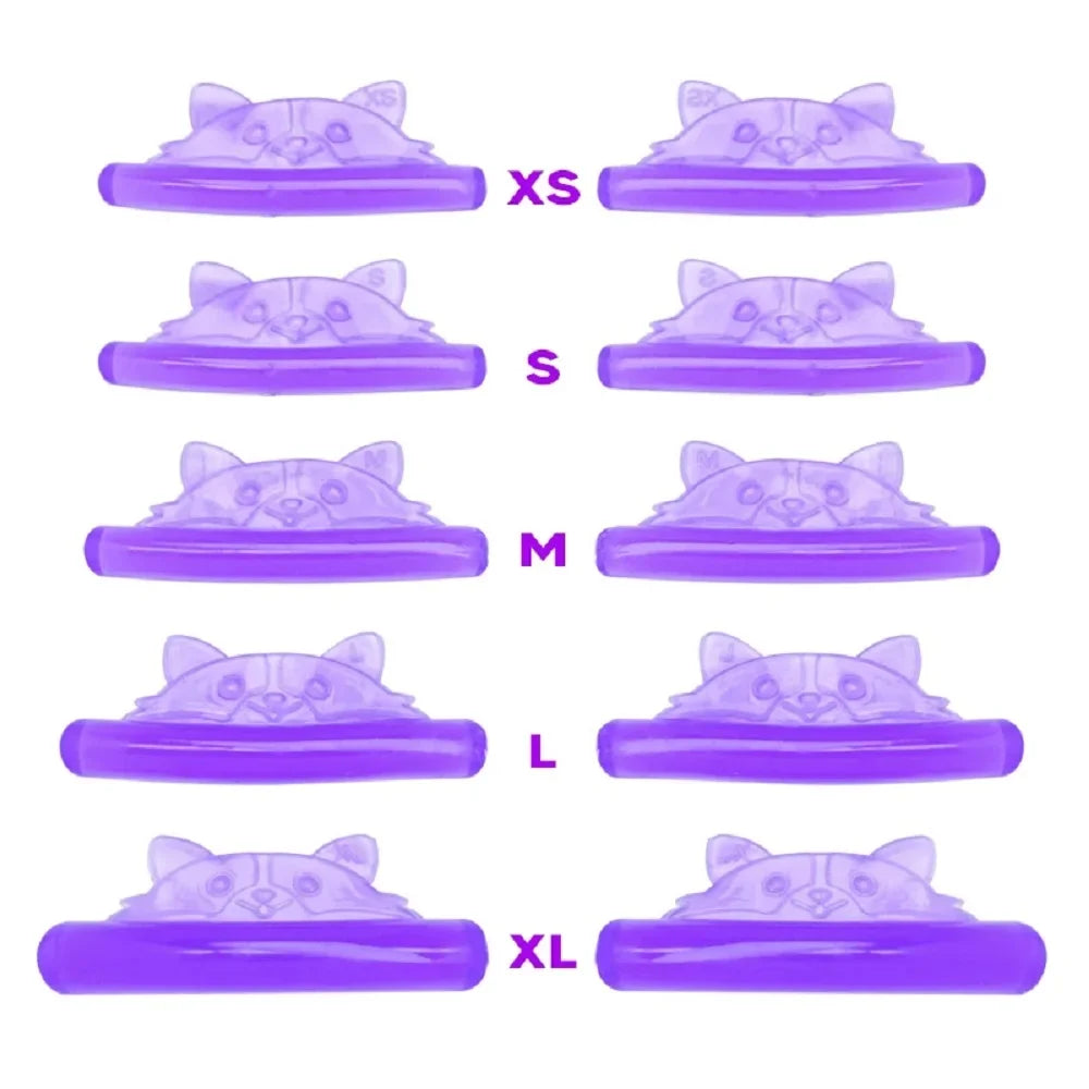 5 Pairs C Curl Silicone Lash Lift Shapes Adhesive Eyelash Perm Sticks