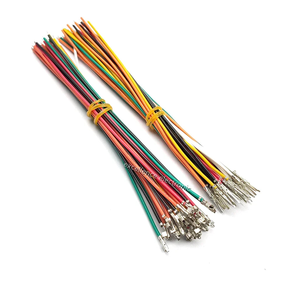 JST SM Male Female Connector 22AWG Pre-crimped Wire SM2 54 2 3 4 5 6