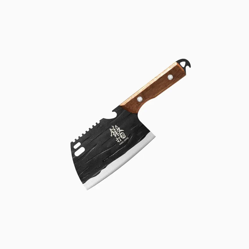 PLYS Forged Stainless Steel Chef Knife – Solid Wood Handle