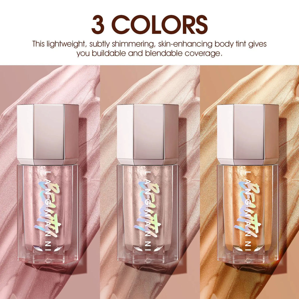 3 Colors Face Brightening Cream Glitter Highly Saturated Liquid