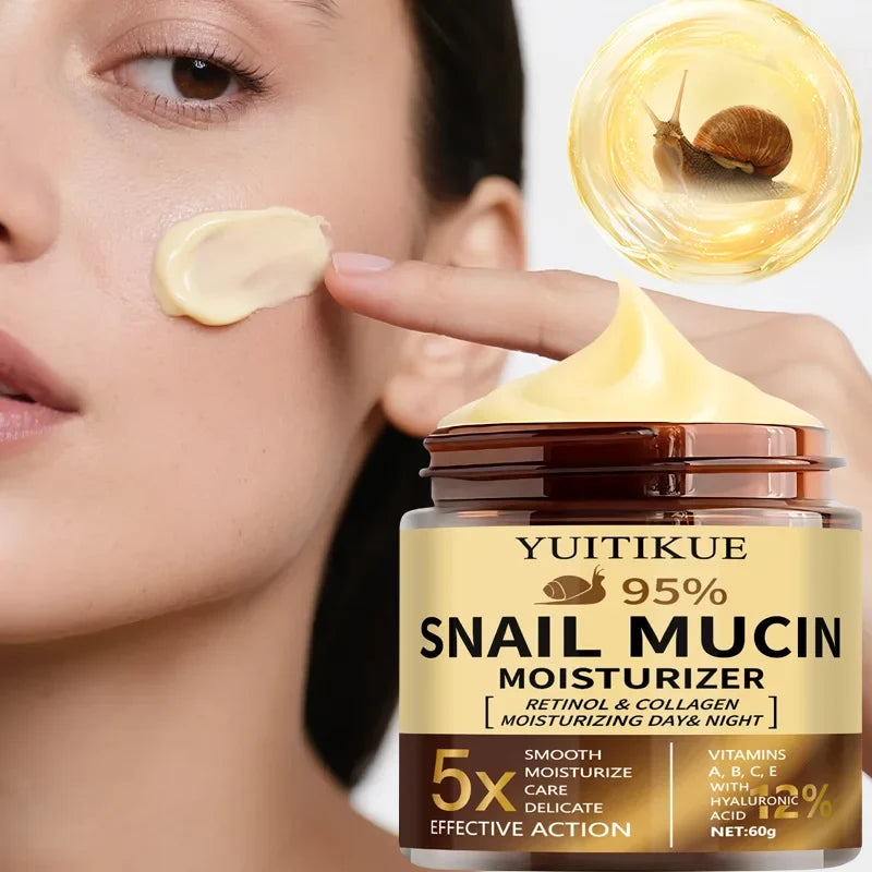 Snail Mucin Cream 60g – Retinol, Collagen & Hyaluronic Acid