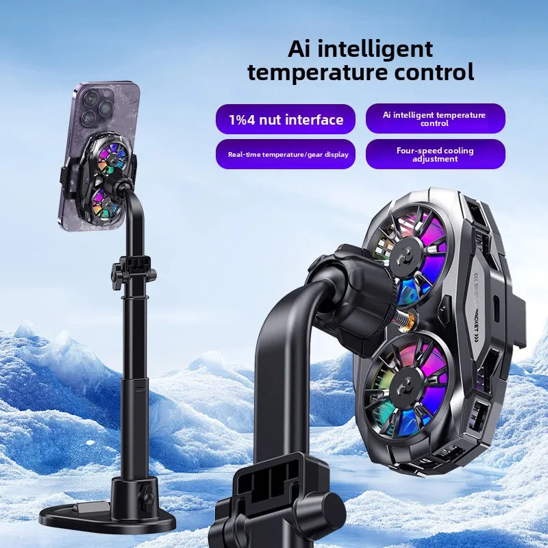 Phone Cooler Gaming Portable Fan Cool Mobile Cooling Magnetic