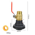 Rain Barrel Overflow Kit – Brass Ball Valve & Hose Adapter