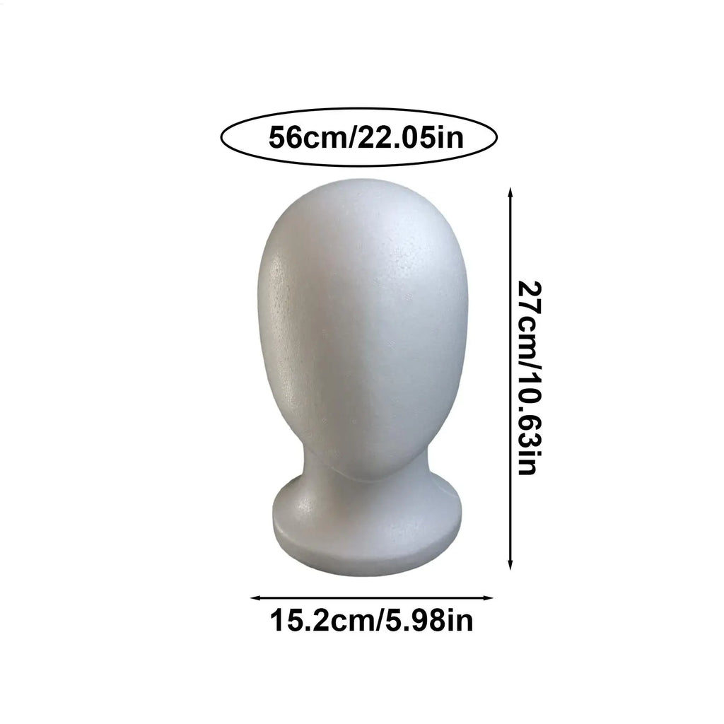Foam Mannequin Head Stand | Wig Hat & Glasses Display