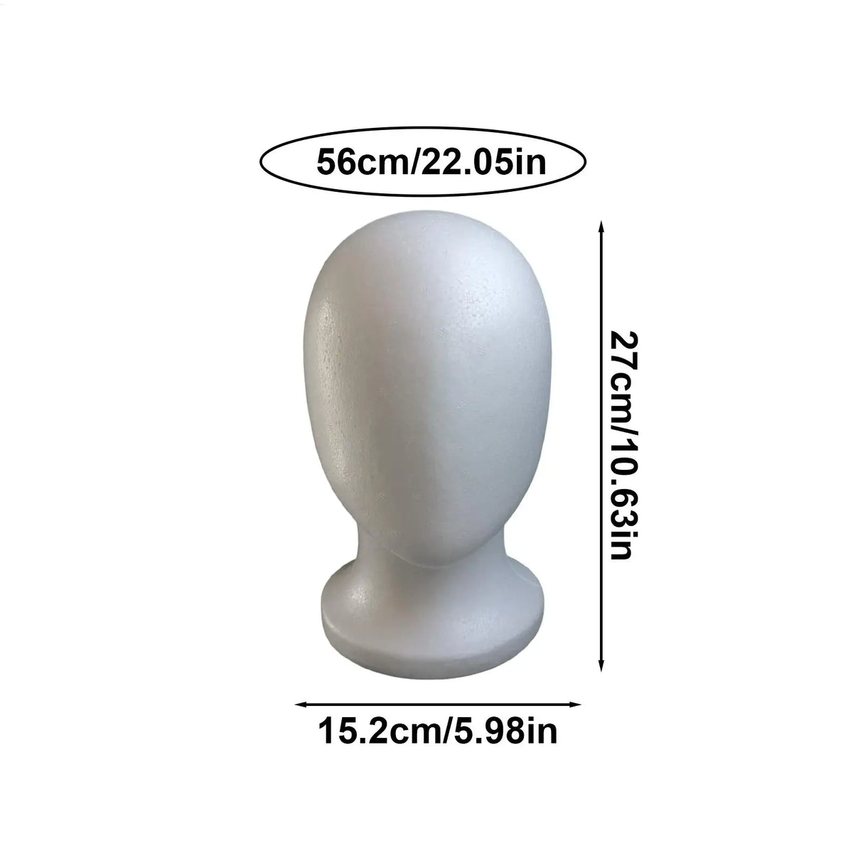 Foam Mannequin Head Stand | Wig Hat & Glasses Display