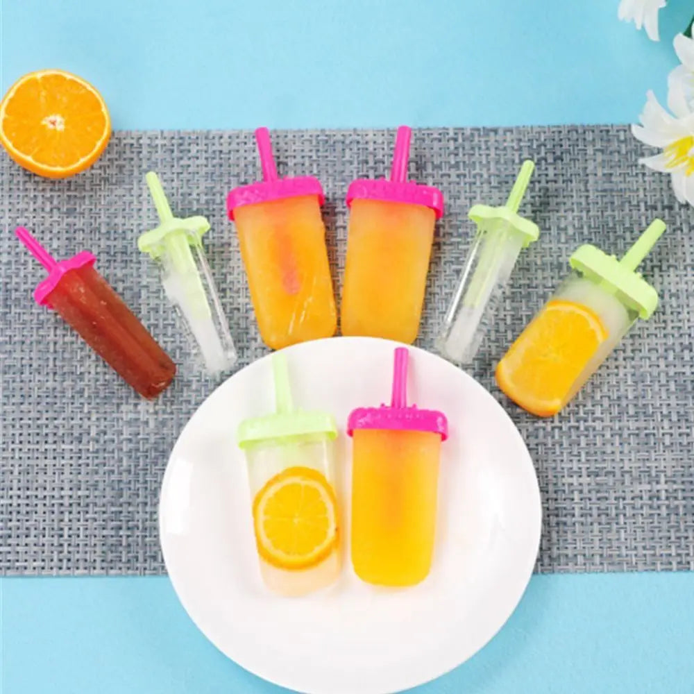 DIY Ice Cream Molds – 6-Cavity Reusable Popsicle Maker Tray