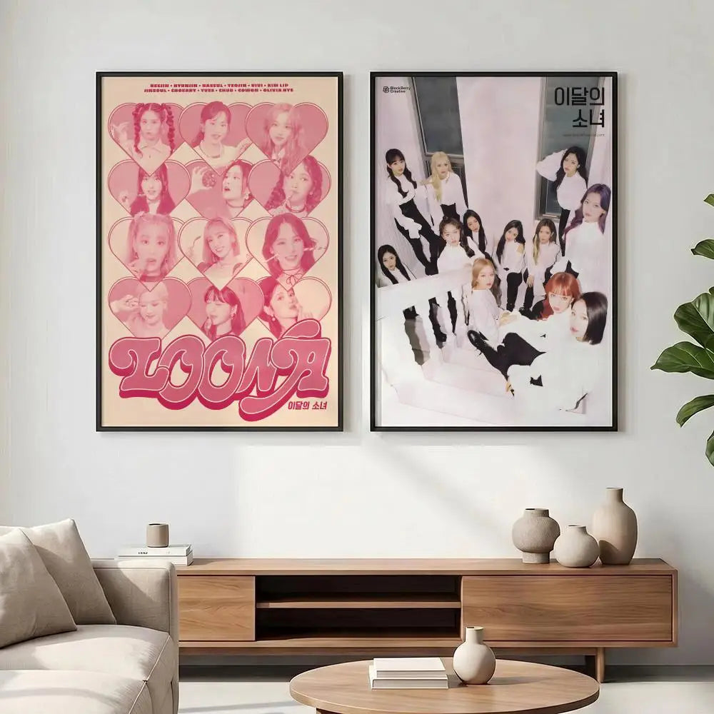 Kpop LOONA HD Poster – Waterproof Sticky Wall Art Decor